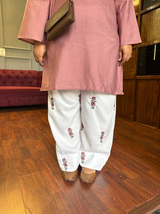 Floral Embroidered Farshi Co-ord 💕