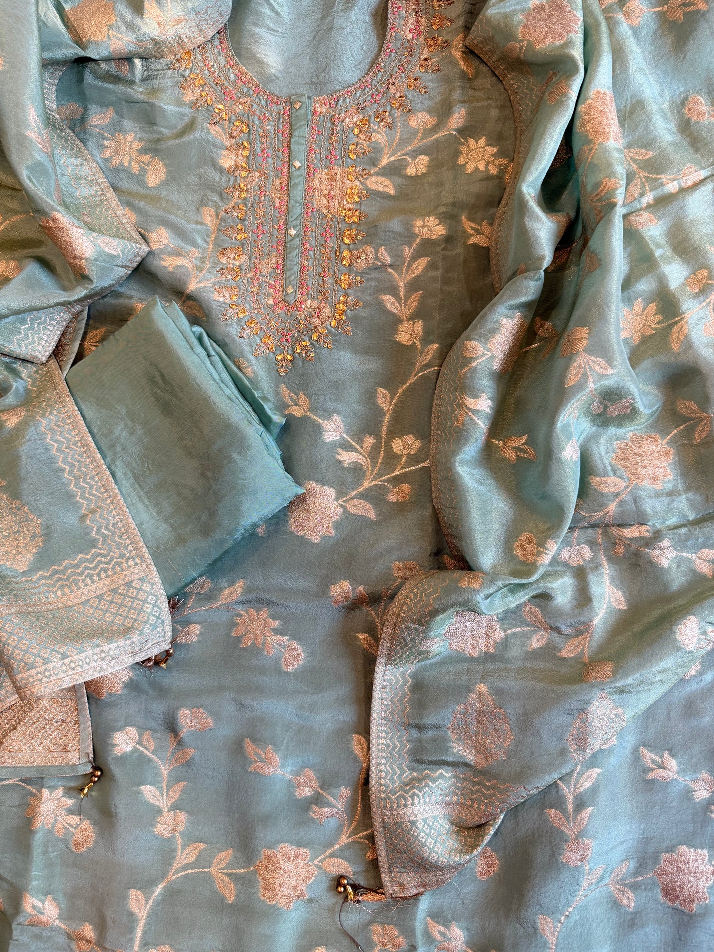 Banarasi Silk Suit - Unstitched