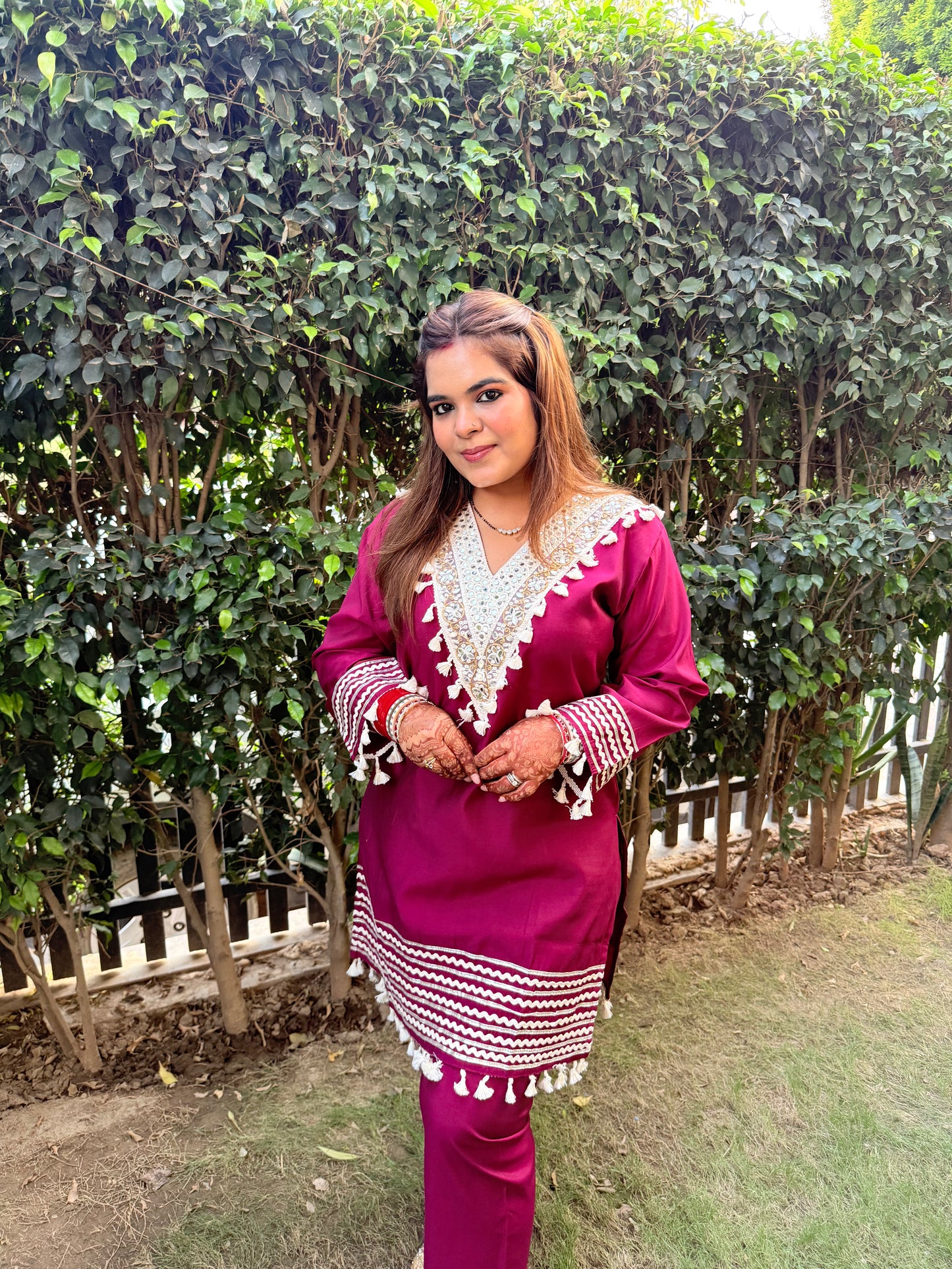 Wine Aura Co-ord Set