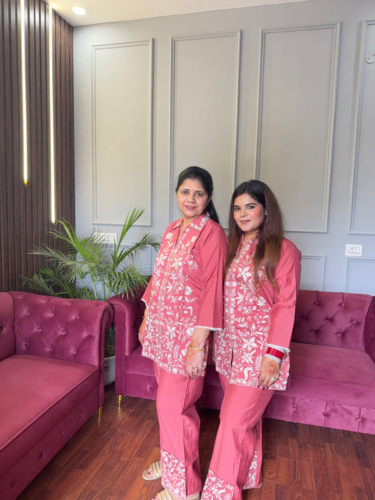 Embroidered Casual Co-ord Set