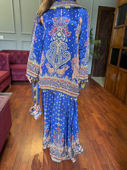 Khwaab Designer Pure Crepe Suit (4 piece set) Prebook(10days)
