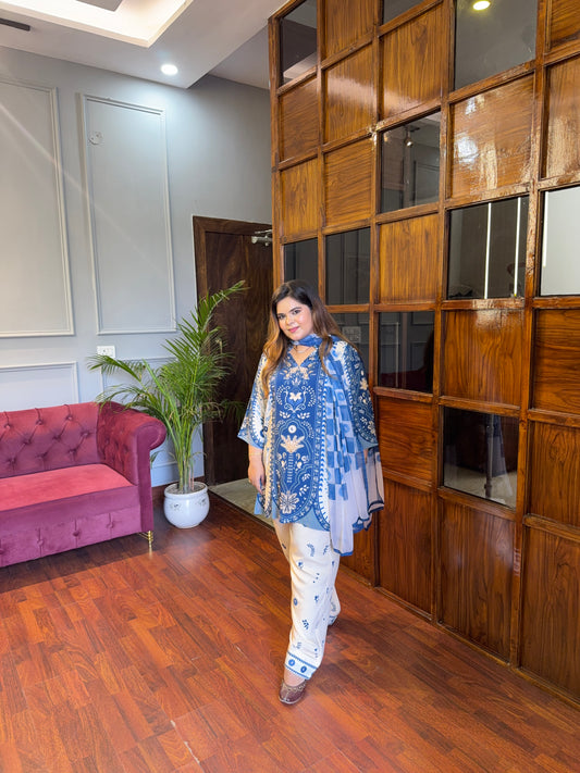 Pinteresty Pakistani Inspired Suit Muslin Suit 💙