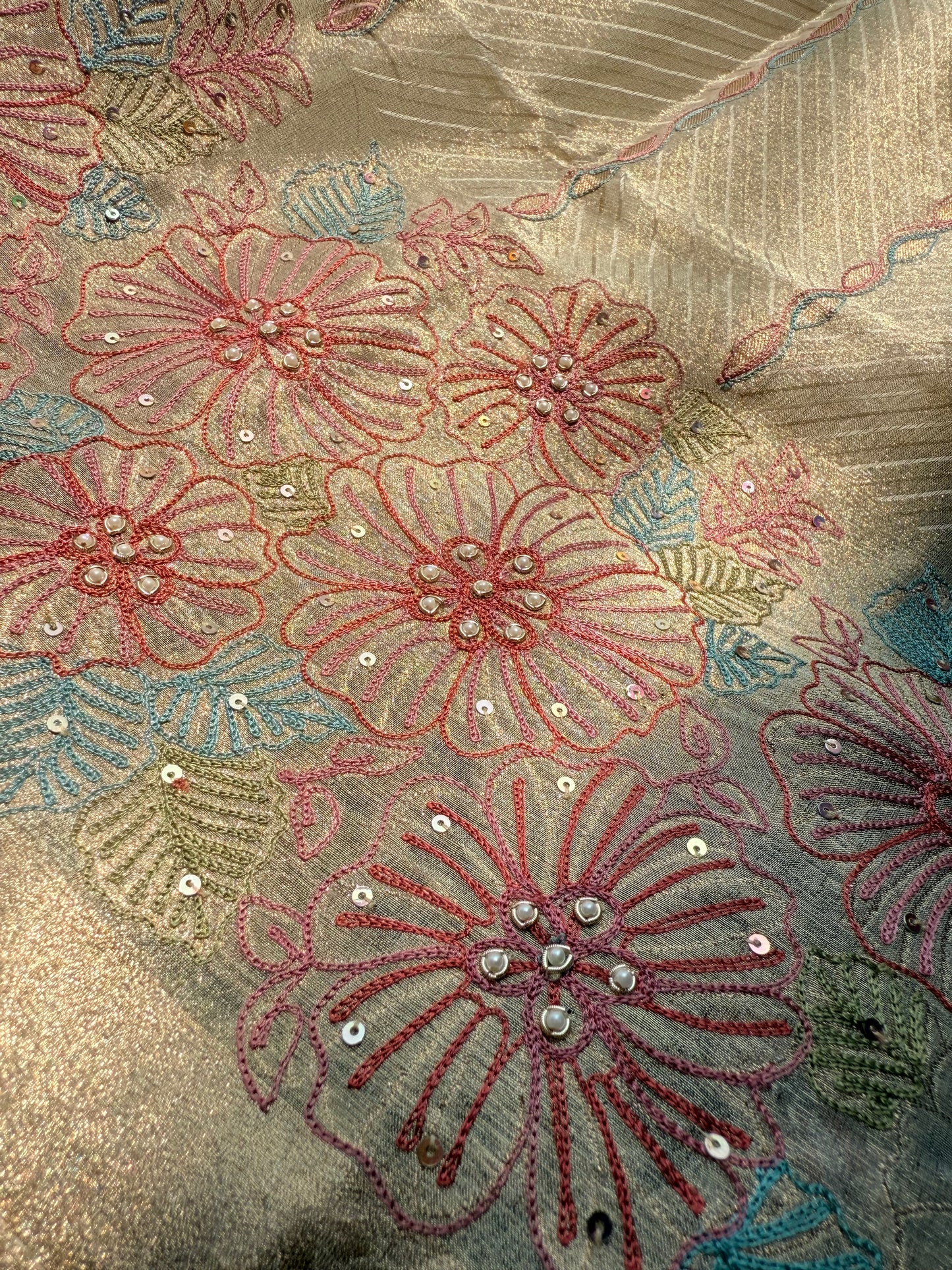 Premium Banarasi Suit with handwork detailing & banarasi duppata with pure crepe lowers 🤍