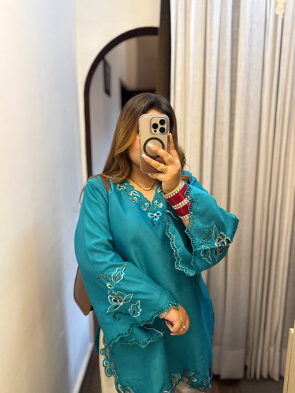 Pakistani Cutwork Farshi Co-ord 🤍