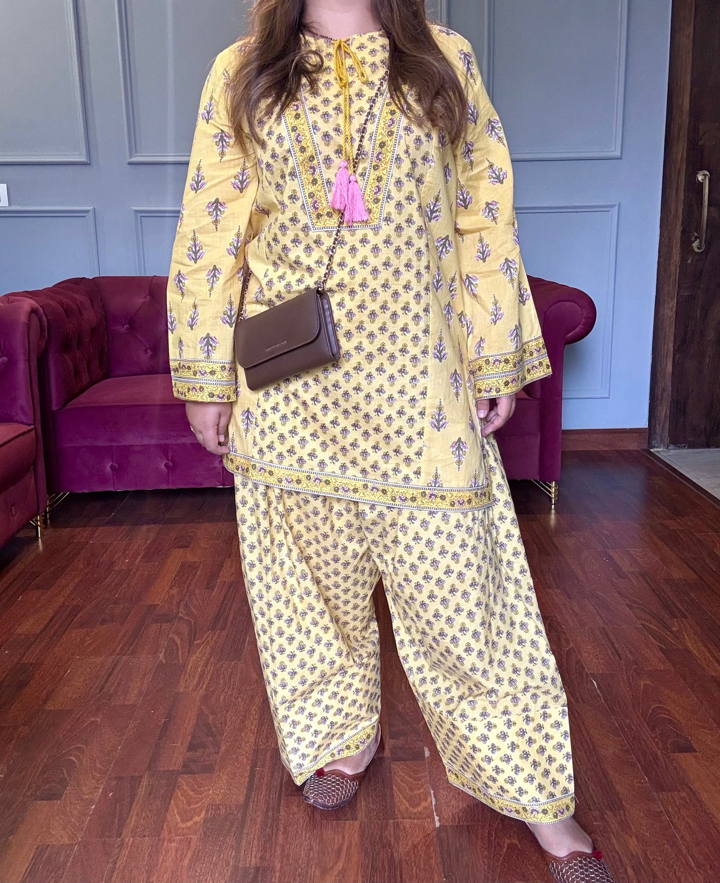 Farshi Salwar In Printed Cotton Fabric 🌻