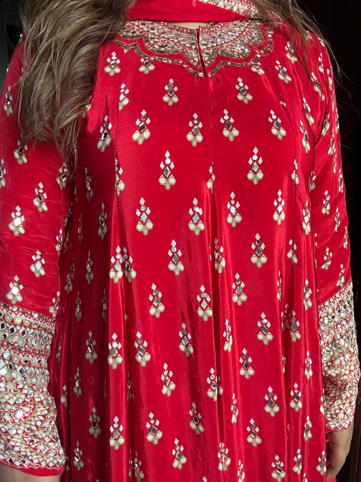 Maharani Designer Pure Crepe Anarkali Suit With Handwork ✨ (best seller)