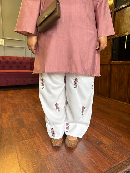 Floral Embroidered Farshi Co-ord 💕