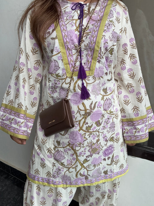 Farshi Salwar Pure Cotton Printed Co-ord (best seller)