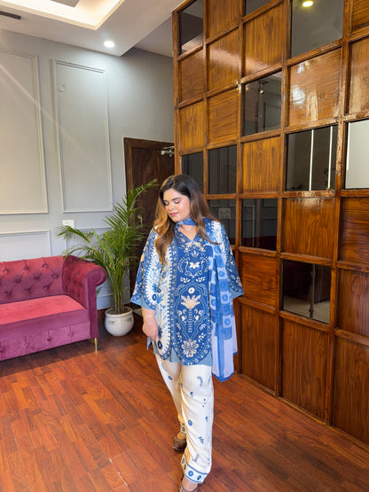 Pinteresty Pakistani Inspired Suit Muslin Suit 💙