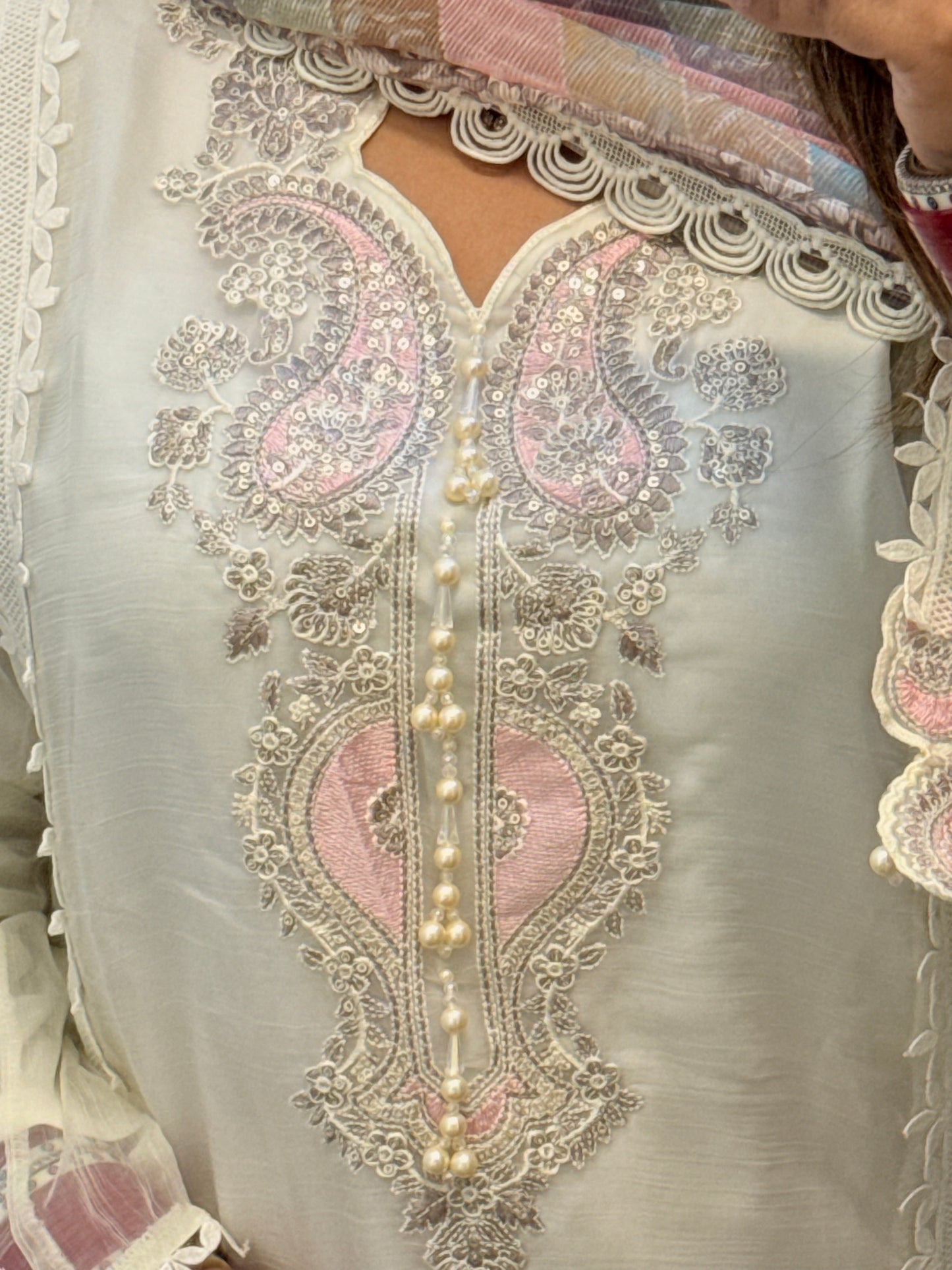 Designer Premium Pakistani Suit With Beautiful Multi Coloured Duppata