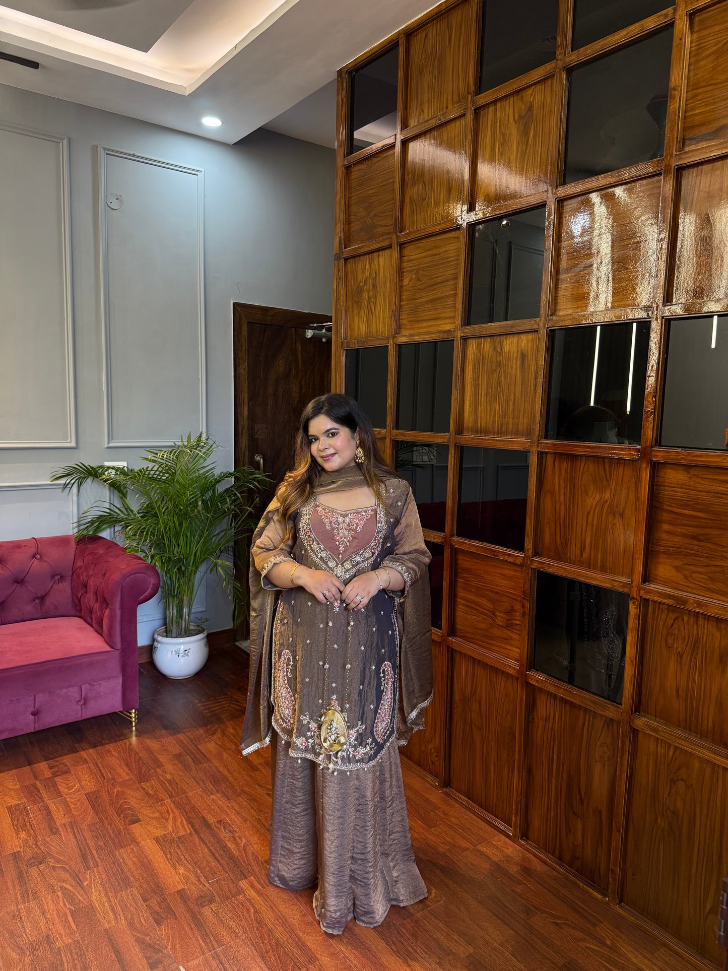 Suhana Crushed Tissue Garara Suit ✨