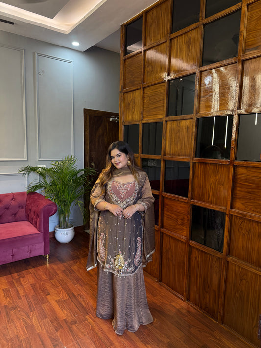 Suhana Crushed Tissue Garara Suit ✨