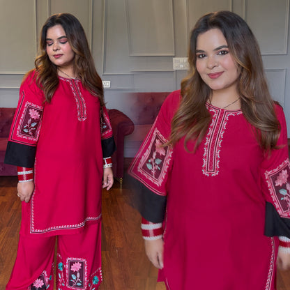 Rani Pink Embroidered Co-ord Set