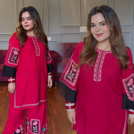 Rani Pink Embroidered Co-ord Set