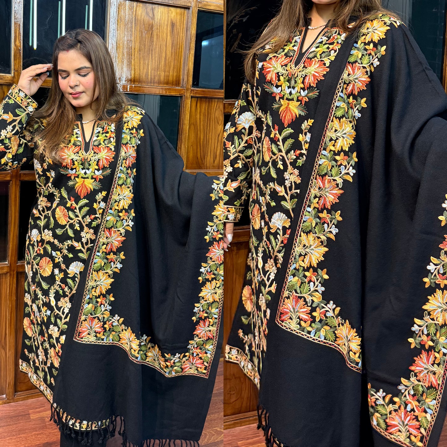 Mehar 2.0 Woollen Suit With Shawl