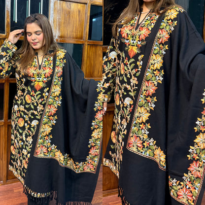 Mehar 2.0 Woollen Suit With Shawl