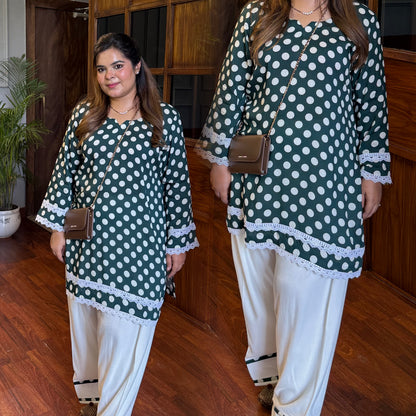 Polka Dots Farshi Salwar - Custom Edit 🌻