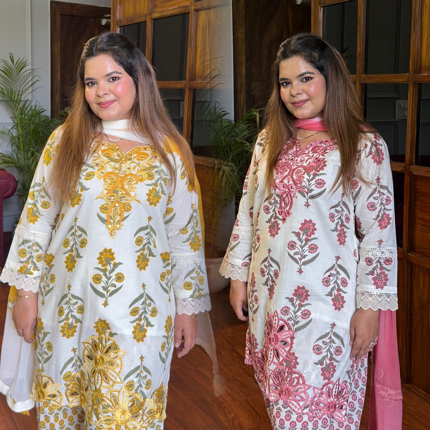 Handblock Printed Pure Cotton Farshi Salwar Suit ✨🌸