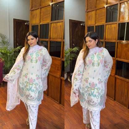 Designer Pakistani Cutwork Suit ✨