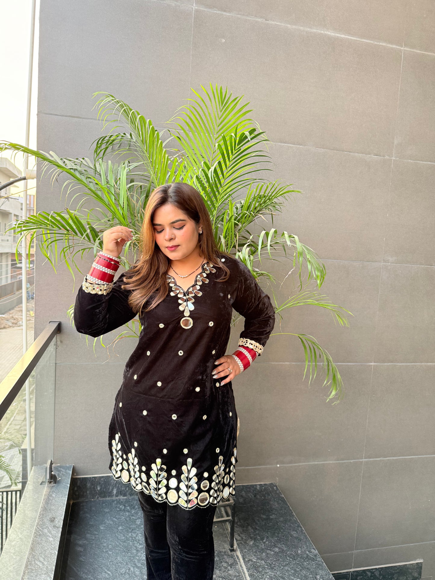 Black Mirror Velvet Co-ord Set