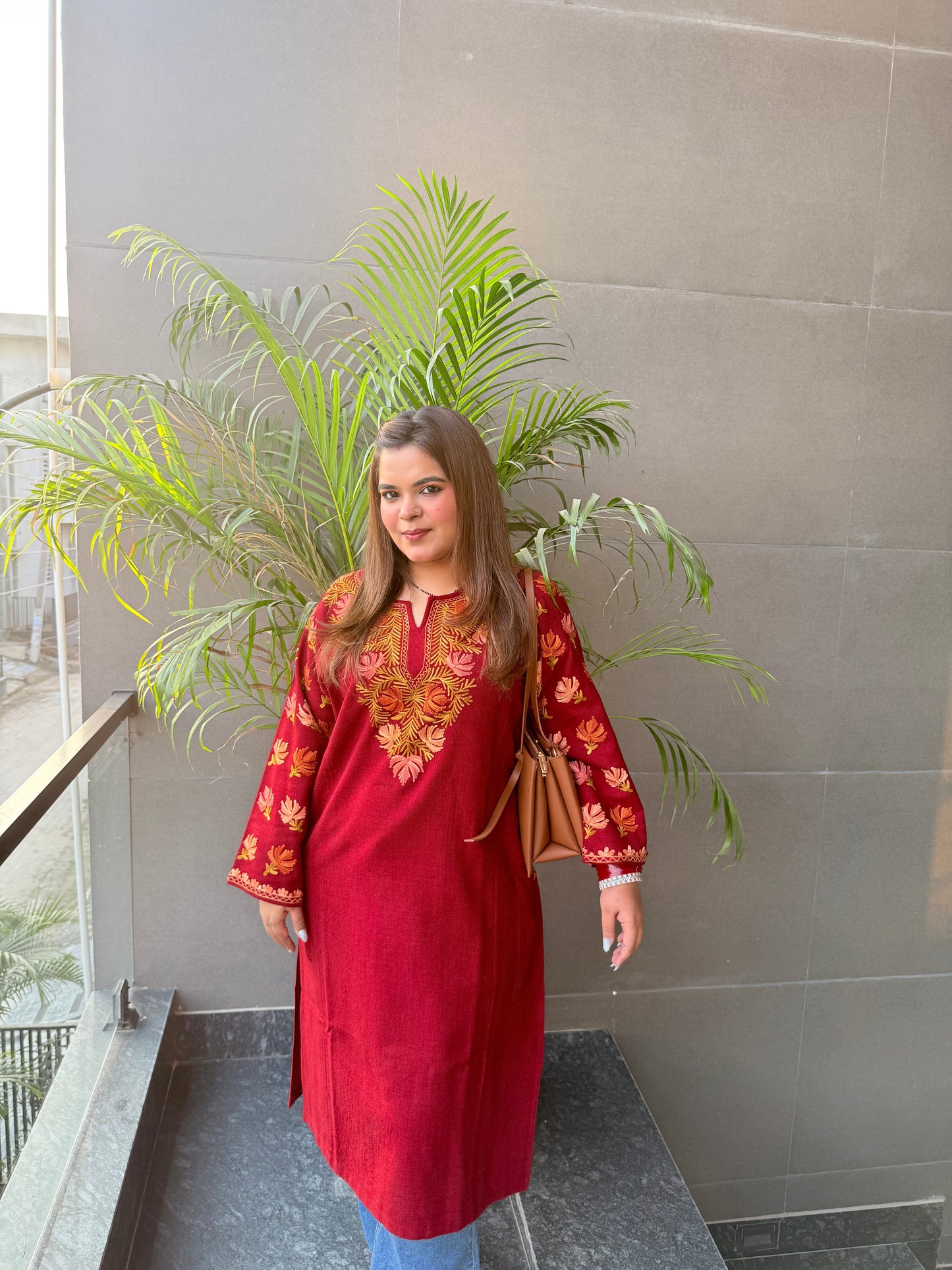 Premium Kashmiri Aari Work Phiran Kurta