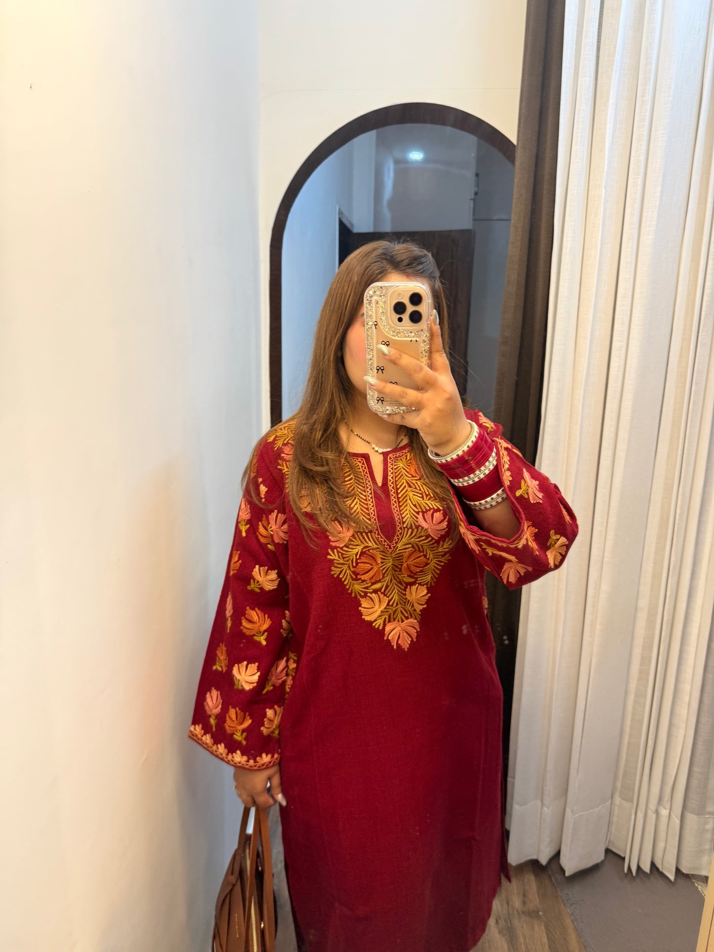 Premium Kashmiri Aari Work Phiran Kurta