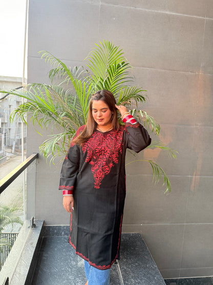 Premium Kashmiri Aari Work Phiran Kurta