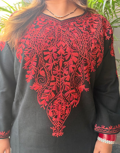 Premium Kashmiri Aari Work Phiran Kurta