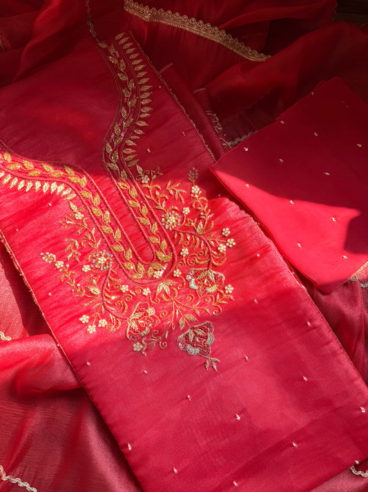 Premium Handwork Shimmer Suit