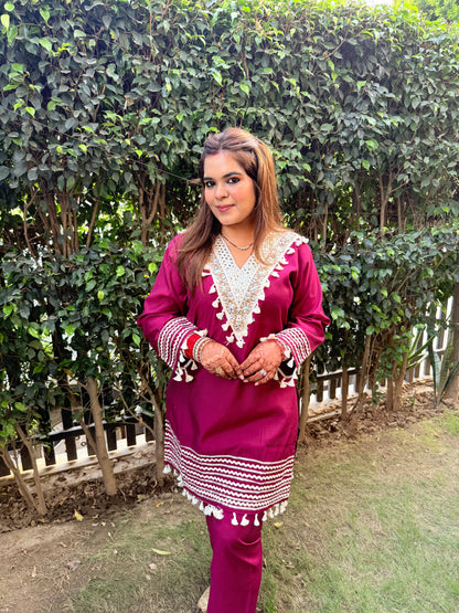 Wine Aura Co-ord Set