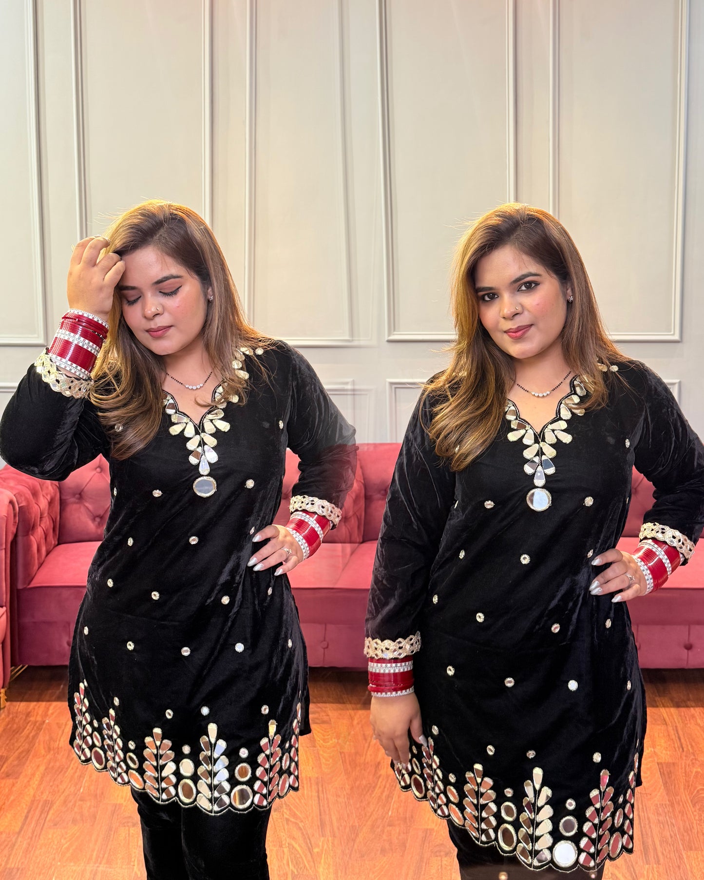 Black Mirror Velvet Co-ord Set