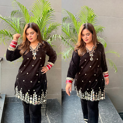 Black Mirror Velvet Co-ord Set